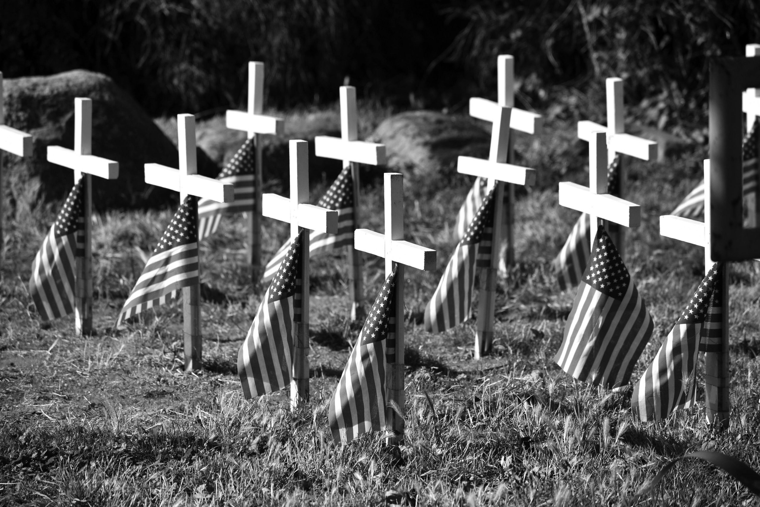 American flag on Memorial Day